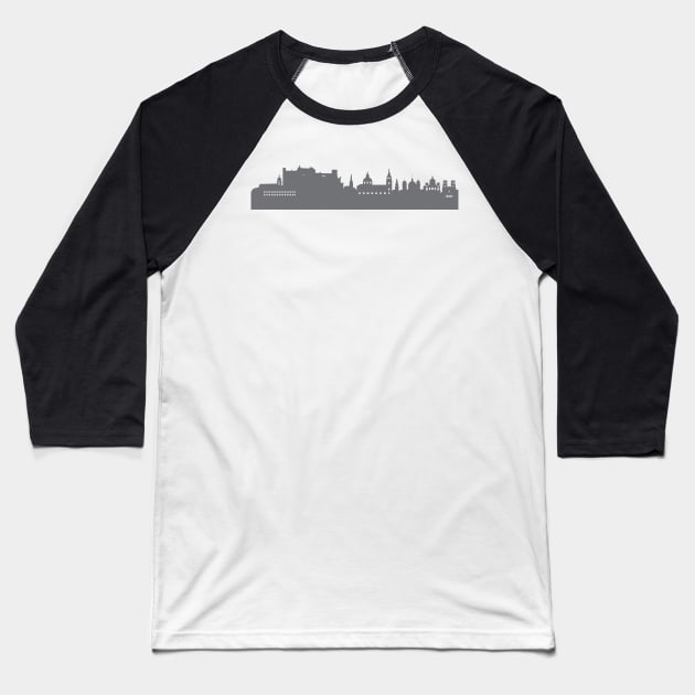 Salzburg in gray Baseball T-Shirt by 44spaces